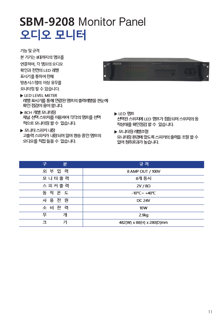 SBM-9208 Monitor Panel 오디오 모니터.png